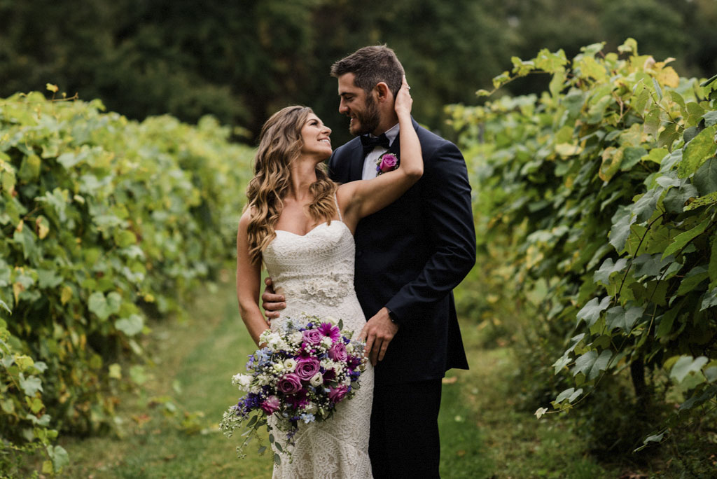 Romantic Vineyard Wedding at Valenzano Winery - Black White and Raw Photography